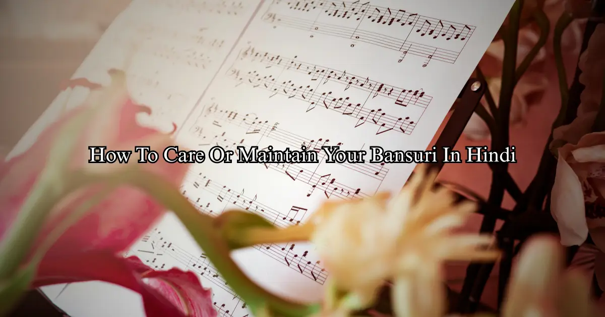 How To Care Or Maintain Your Bansuri In Hindi