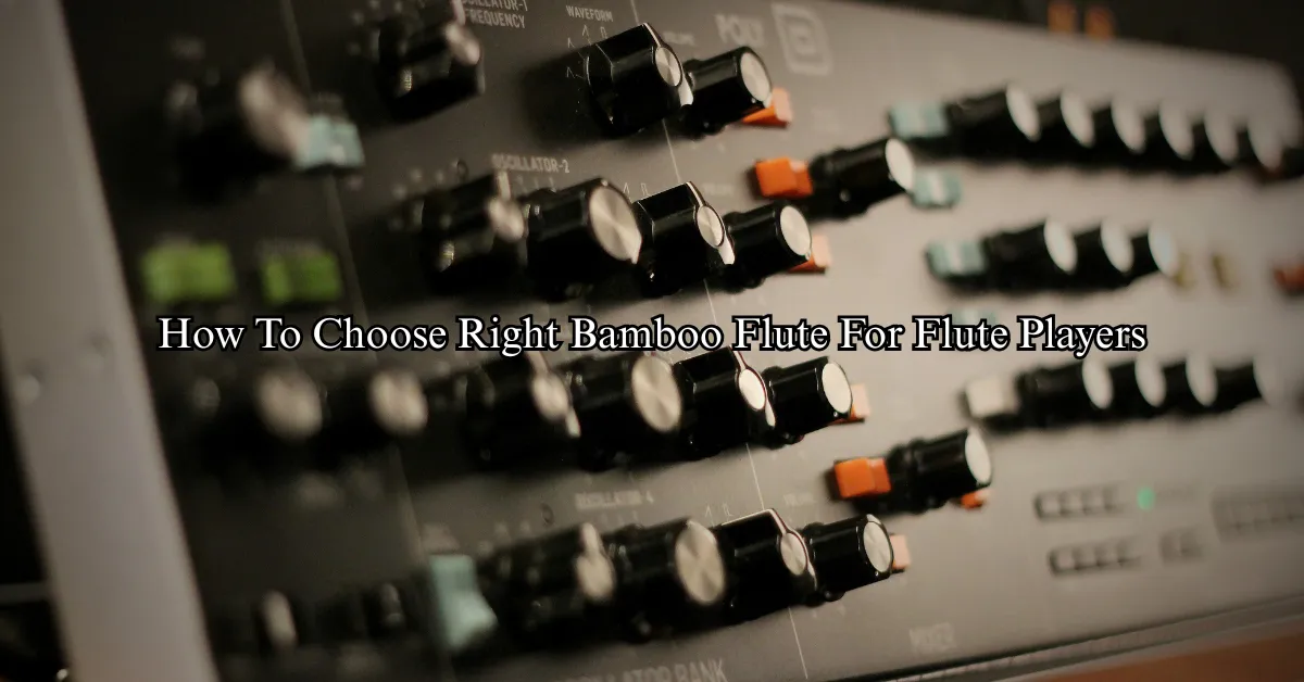 How To Choose Right Bamboo Flute For Flute Players In Hindi