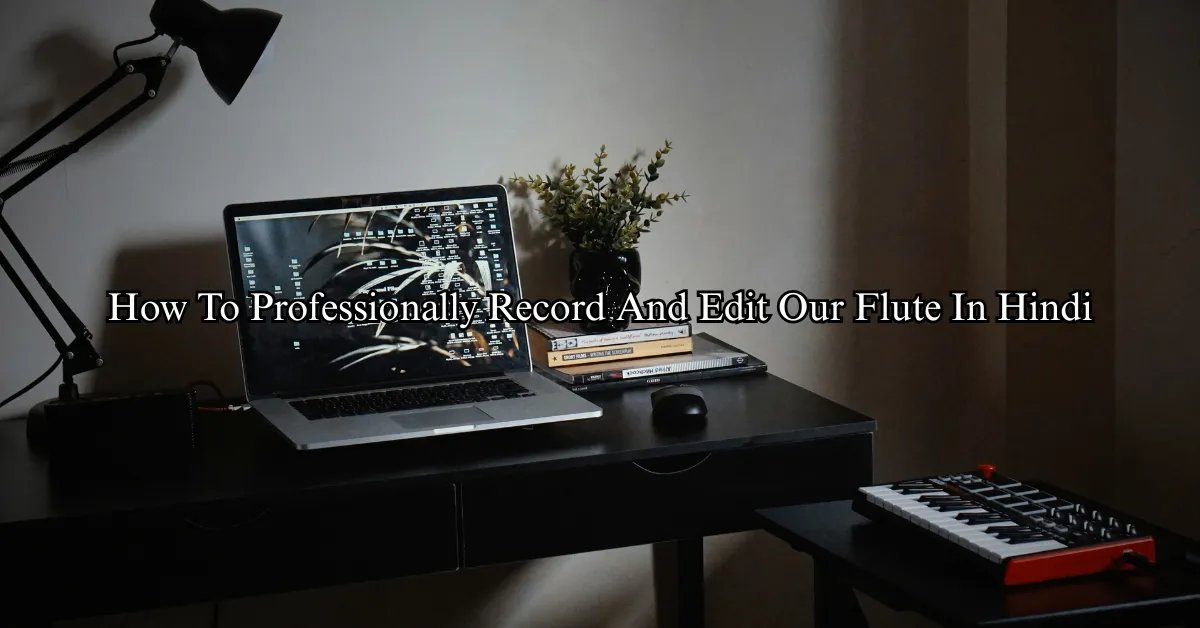 How To Professionally Record And Edit Our Flute (Hindi)