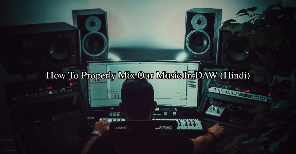 How To Properly Mix Our Music In DAW (Hindi)