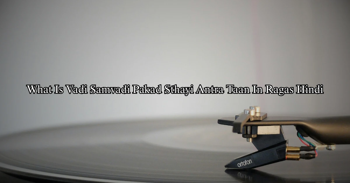 What Is Vadi Samvadi Pakad Sthayi Antra Taan In Ragas Hindi